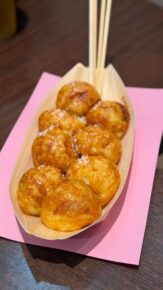 道頓堀で食べたたこ焼き（塩のみ）